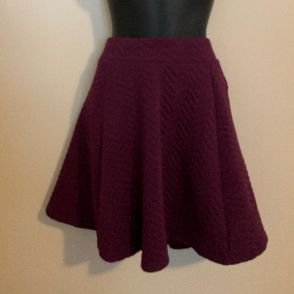 Quilted A-line Skirt